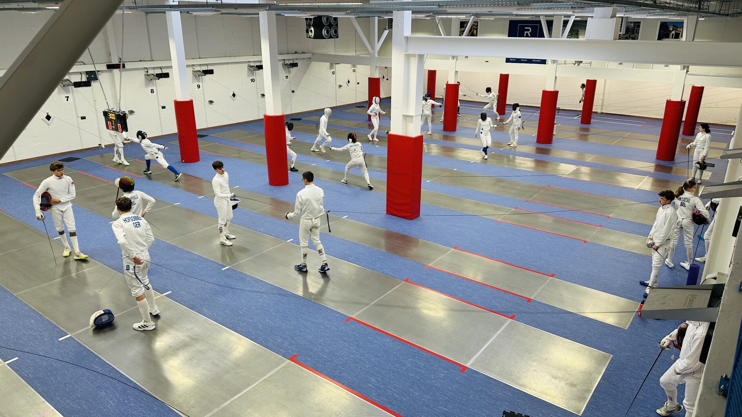Antwerp Fencing Nation Antwerpen Wilrijk kadertraning degen