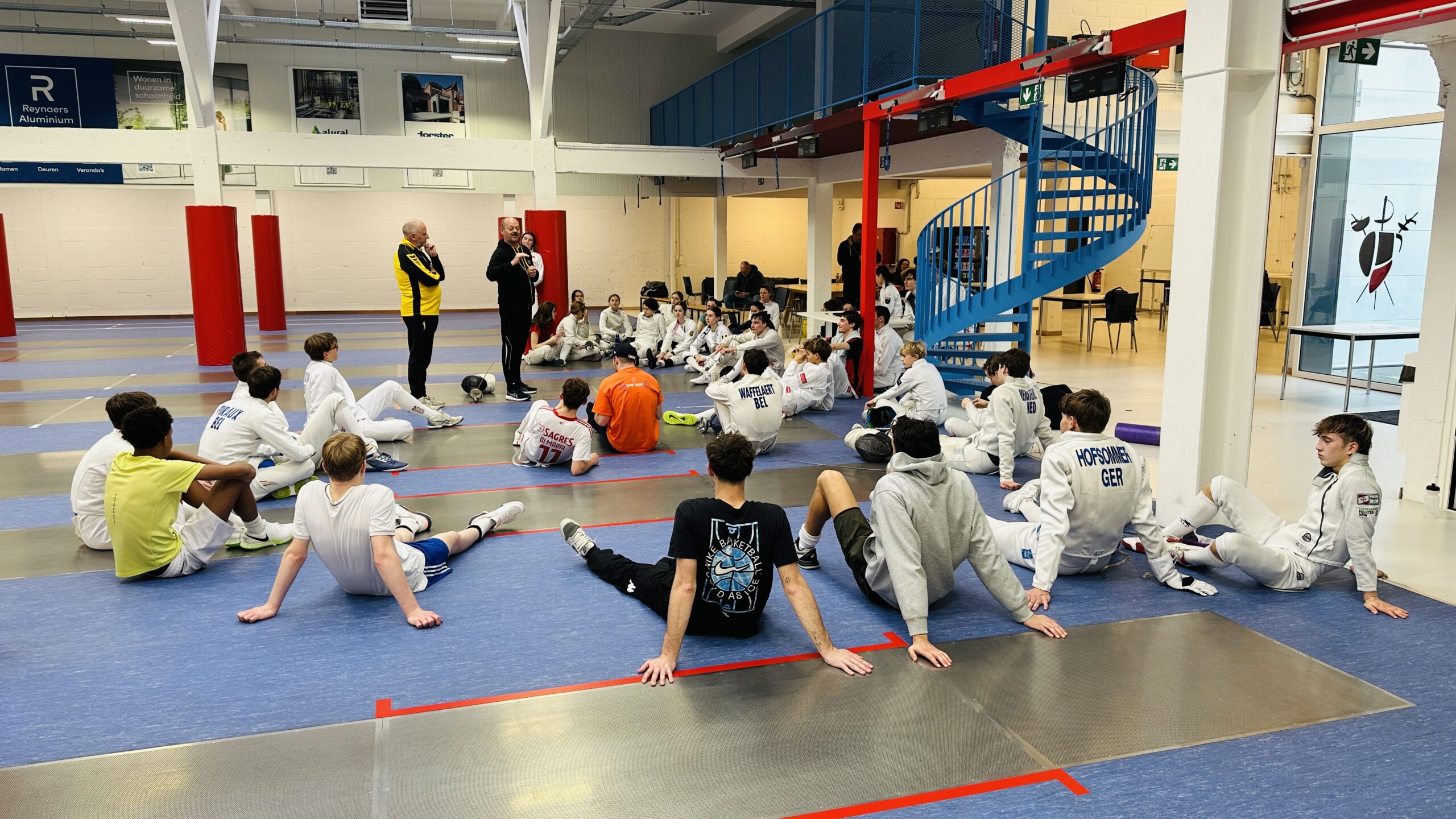 Antwerp Fencing Nation Antwerpen Wilrijk kadertraning degen